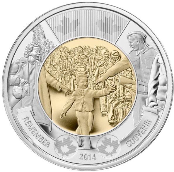 The Royal Canadian Mint has struck a new $2 coin commemorating the original event (click image for more info)